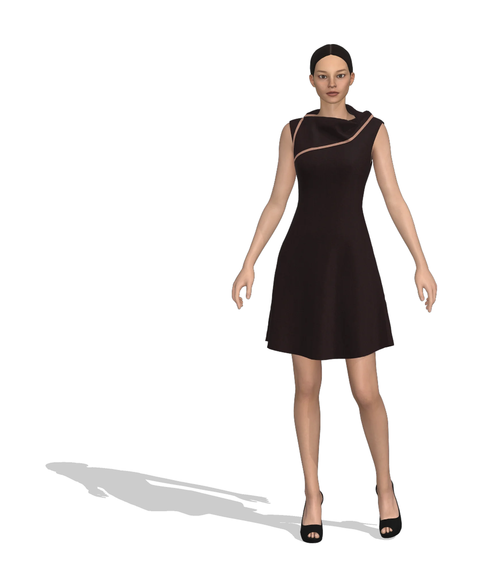KDscion p25 sleeveless a-line dress